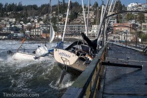 The pier had no chance